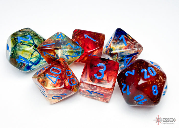 Chessex Nebula Primary/Blue 7-Die Set