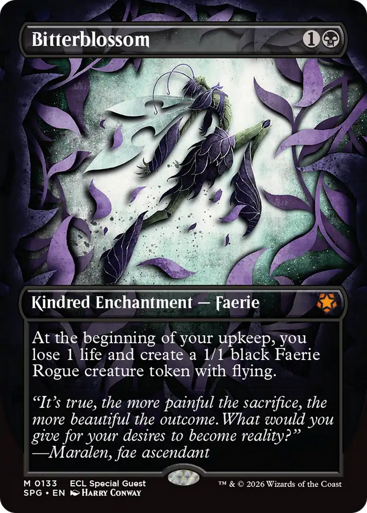 Bitterblossom (Borderless) [Lorwyn Eclipsed Special Guests]