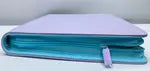 Generic 2-Tone Zippered 12-Pocket Light Purple with Light Blue