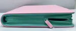 Generic 2-Tone Zippered 12-Pocket Pink with Teal
