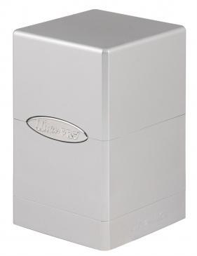 Ultra Pro Satin Tower Deck Box Tower Metalic Silver