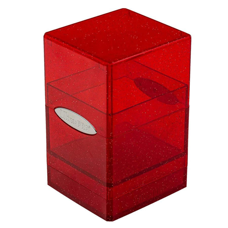Ultra Pro Satin Tower Glitter Red