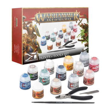 Warhammer Age of SIgmar paints and tools set