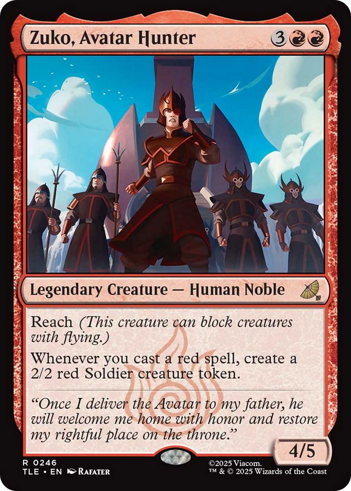 Zuko Tutorial Theme Card [Avatar: The Last Airbender: Eternal-Legal]