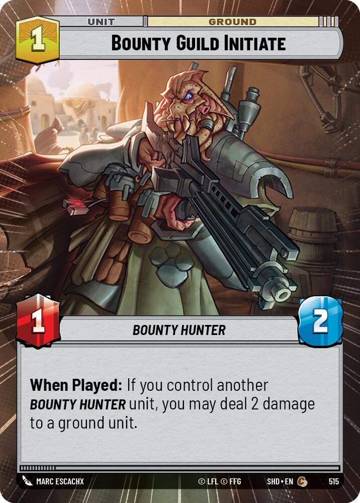 Bounty Guild Initiate (515) (Hyperspace) (515) [Shadows of the Galaxy]