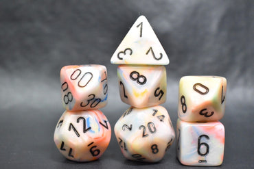 Chessex Festive Circus/black 7-Die Set
