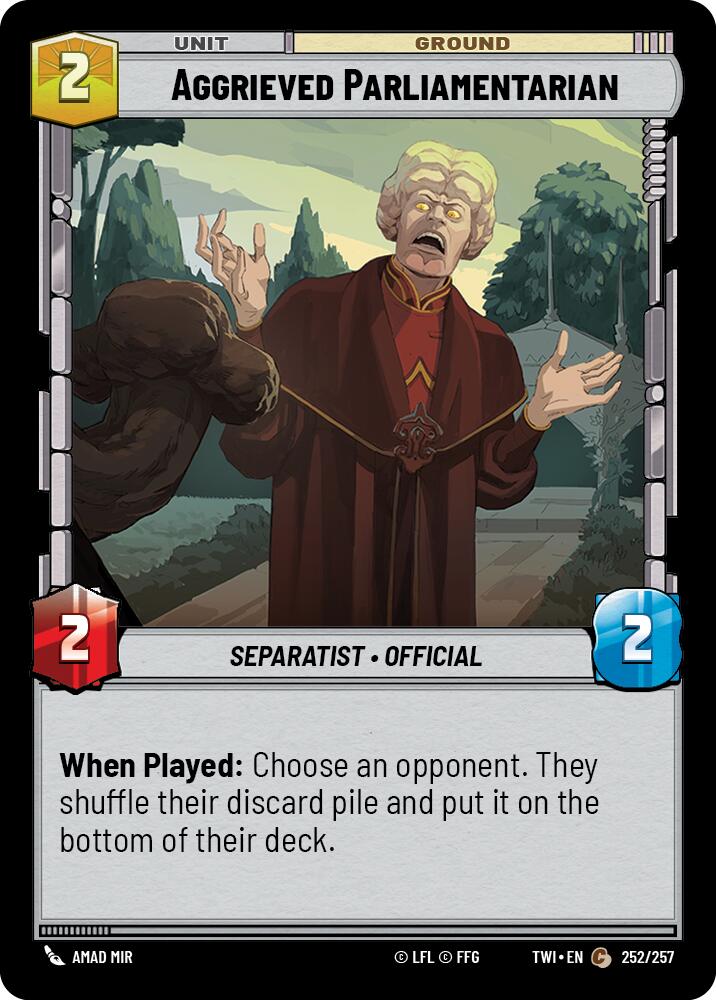 Aggrieved Parliamentarian (252/257) (252/257) [Twilight of the Republic]