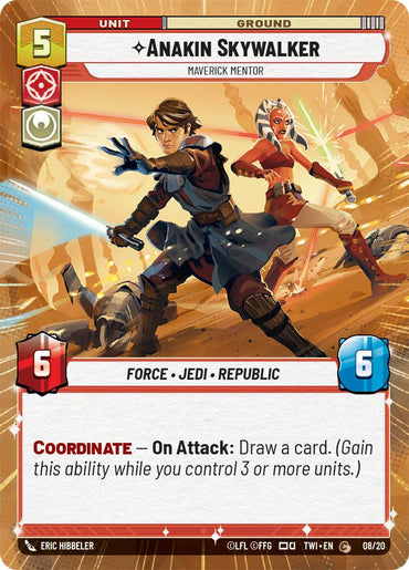 Anakin Skywalker - Maverick Mentor (8) (Hyperspace) (8) [Twilight of the Republic]