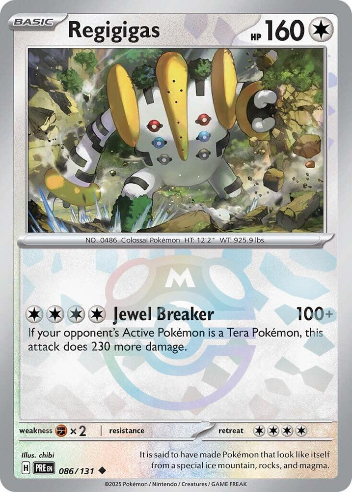Regigigas (086/131) (Master Ball Pattern) [Scarlet & Violet: Prismatic Evolutions]