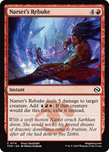 Narset's Rebuke [Tarkir: Dragonstorm]
