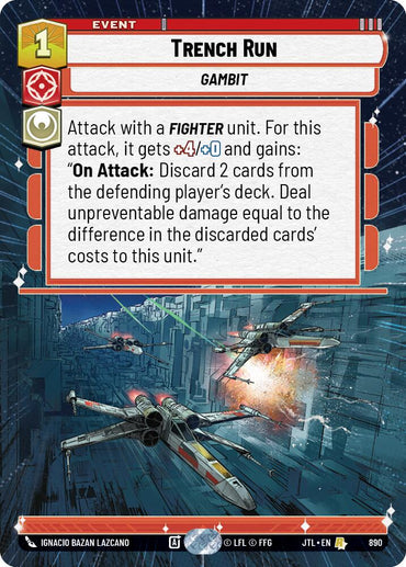 Trench Run (890) (Hyperspace Foil) (890) [Jump to Lightspeed]