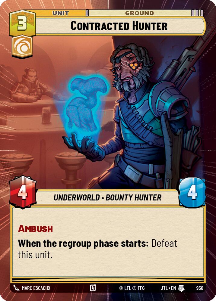Contracted Hunter (950) (Hyperspace Foil) (950) [Jump to Lightspeed]