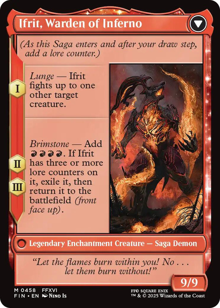 Clive, Ifrit's Dominant // Ifrit, Warden of Inferno (Extended Art) [FINAL FANTASY]