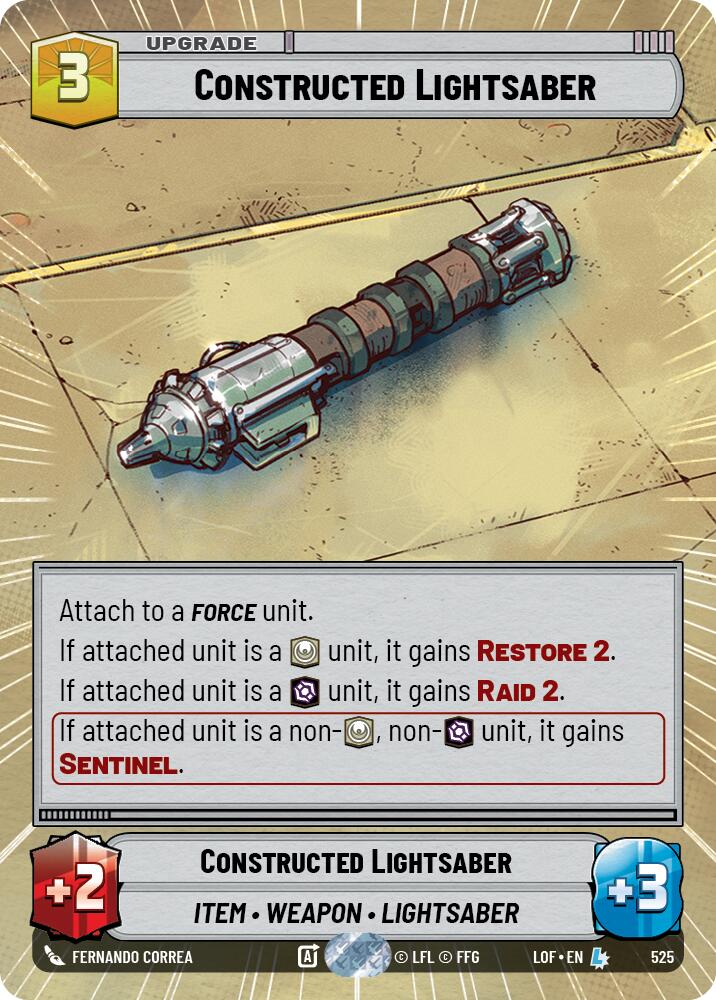Constructed Lightsaber (525) (Hyperspace) (525) [Legends of the Force]