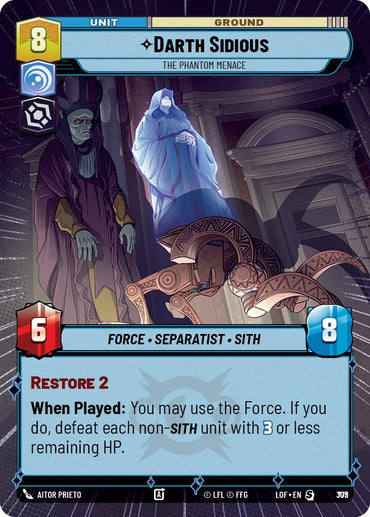 Darth Sidious - The Phantom Menace (779) (Hyperspace Foil) (779) [Legends of the Force]