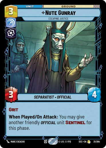 Nute Gunray - Escaping Justice (31/264) (31/264) [Secrets of Power]