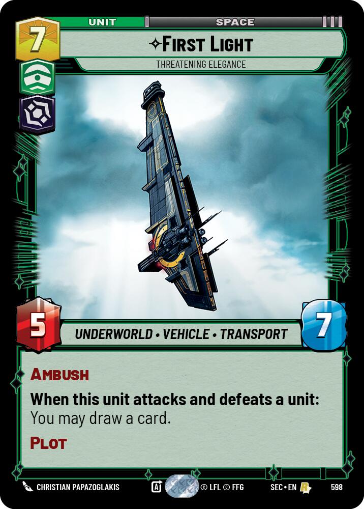 First Light - Threatening Elegance (Foil) (598) (598) [Secrets of Power]