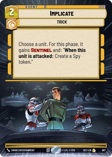 Implicate (987) (Hyperspace Foil) (987) [Secrets of Power]