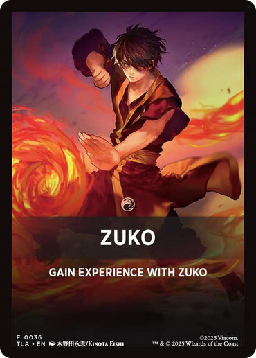Zuko Theme Card [Avatar: The Last Airbender Tokens]