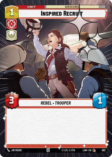 Inspired Recruit (682) (Hyperspace Foil) (682) [A Lawless Time]