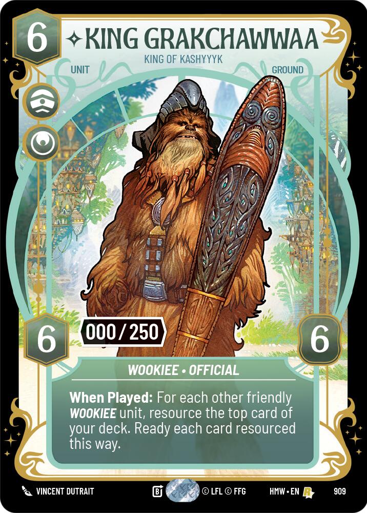King Grakchawwaa - King of Kashyyyk (909) (Serialized) (909) [Homeworlds]