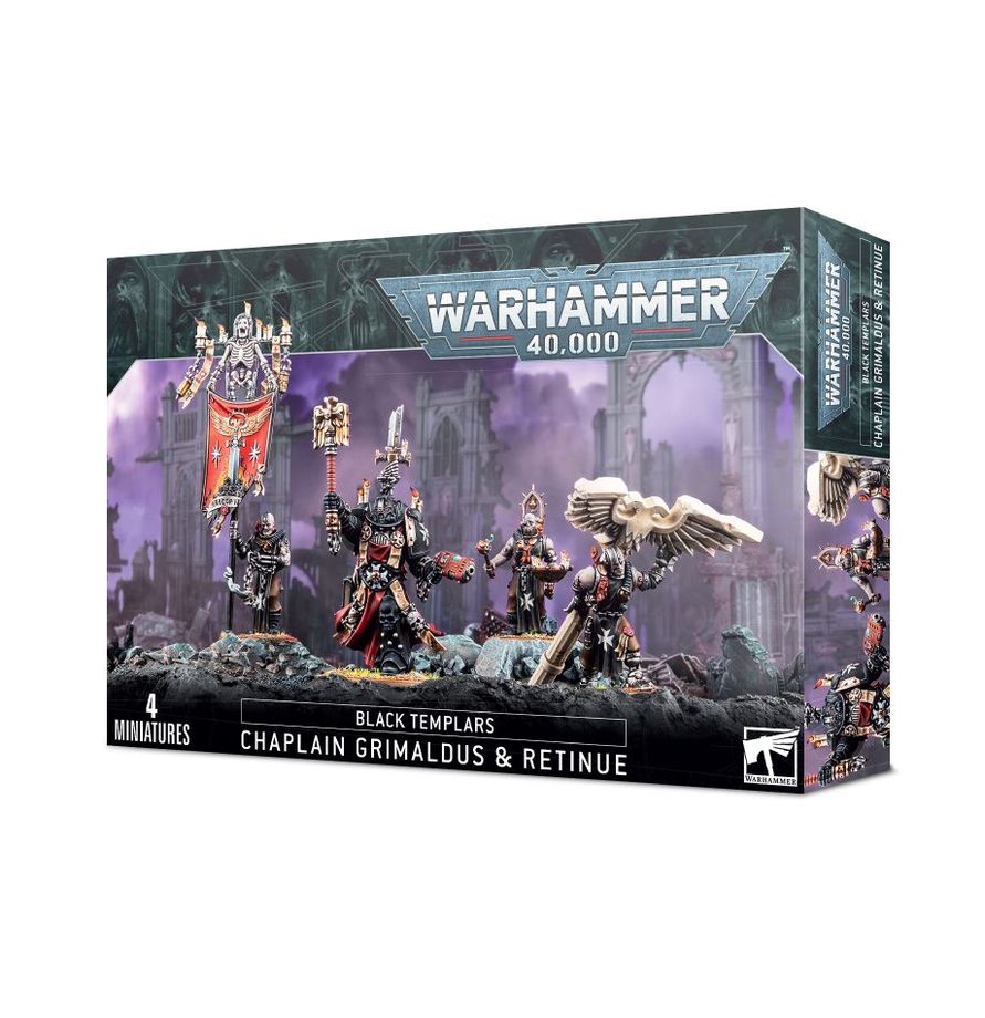 Warhammer: 40K: Black Templars: Chaplain Grimaldus & Retinue