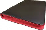 Generic 2-Tone Zippered 9-Pocket Black with Red