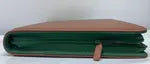 Generic 2-Tone Zippered 9-Pocket Brown With Green
