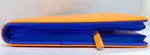 Generic 2-Tone Zippered 9-Pocket Orange with Blue