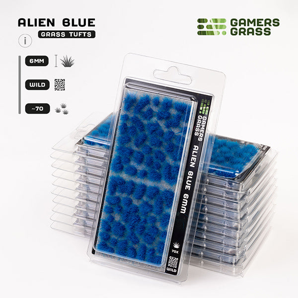 Gamers Grass Tufts 6mm Alien Blue Wild