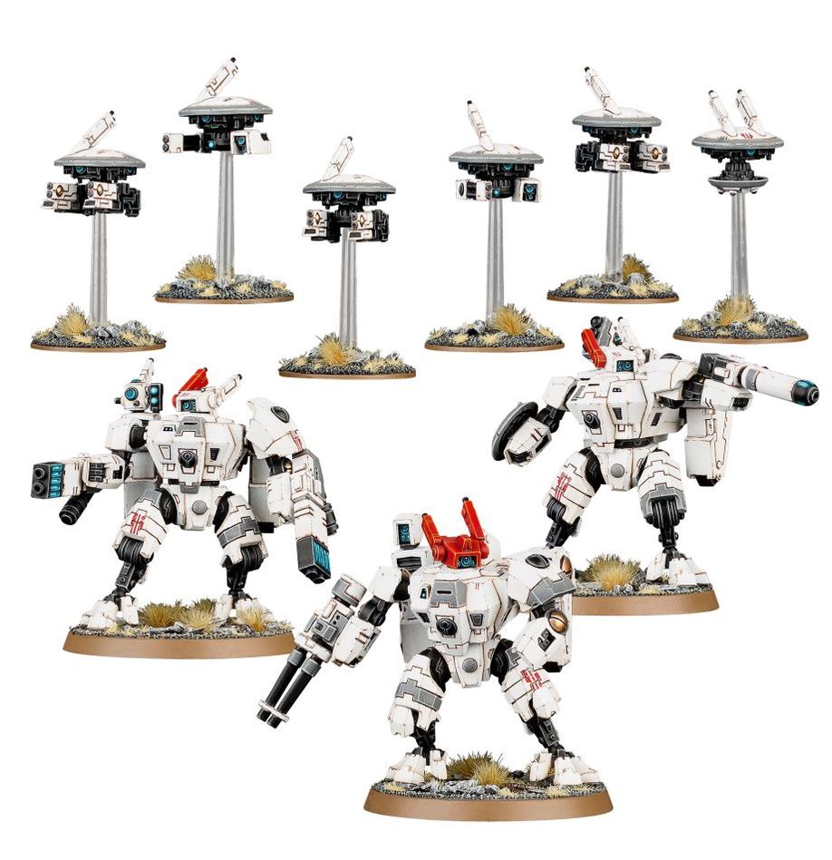 Warhammer 40k T'AU Empire Crisis Battlesuits XV8