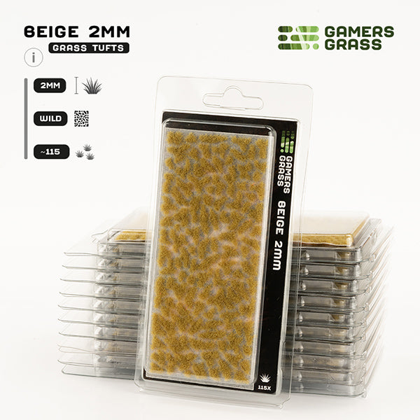 Gamers Grass Tufts 2mm Beige Wild