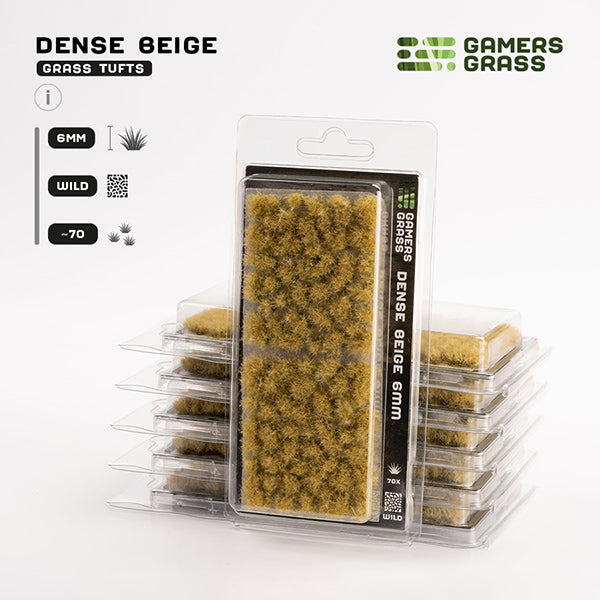 Gamers Grass Tufts 6mm Dense Beige Wild