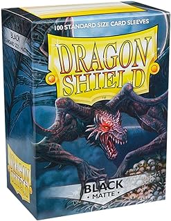 Dragon Shield Matte 100 Standard Sleeves Black