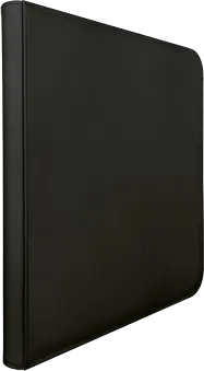 Ultra Pro Binder 12 Pocket Vivid Zippered Black
