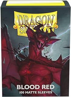 Dragon Shield Matte 100 Standard Sleeves Blood Red