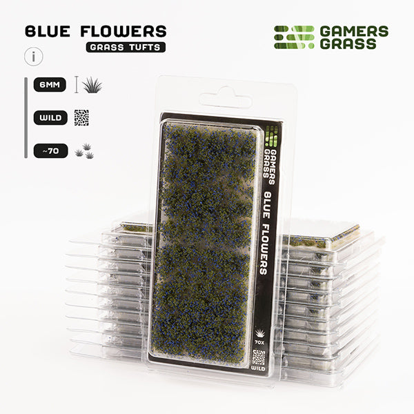 Gamers Grass Tufts Blue Flowers Wild