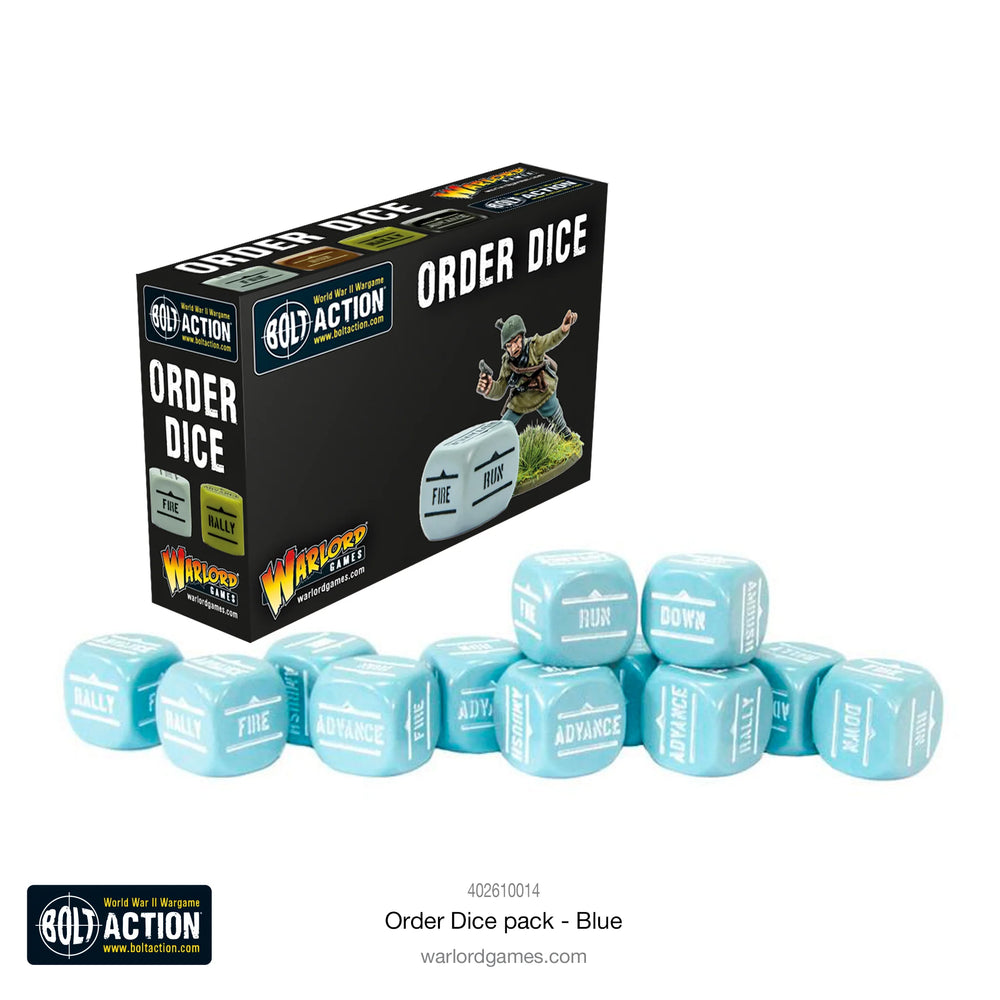 Bolt Action: Orders Dice Pack Blue