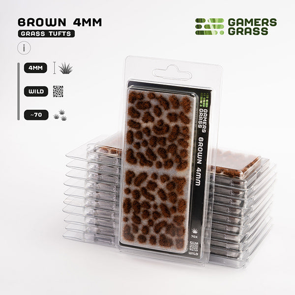 Gamers Grass Tufts 4mm Brown Wild
