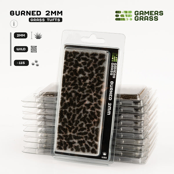 Gamers Grass Tufts 2mm Burned Wild