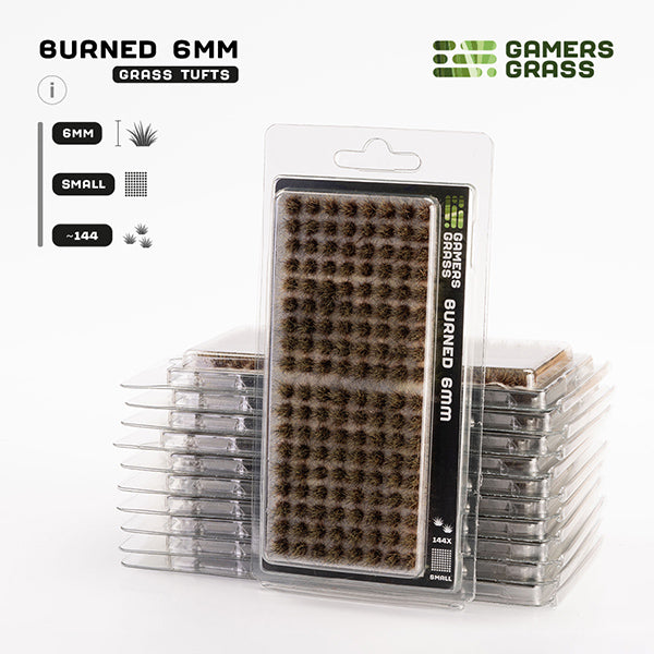 Gamers Grass Tufts 6mm Burned Small