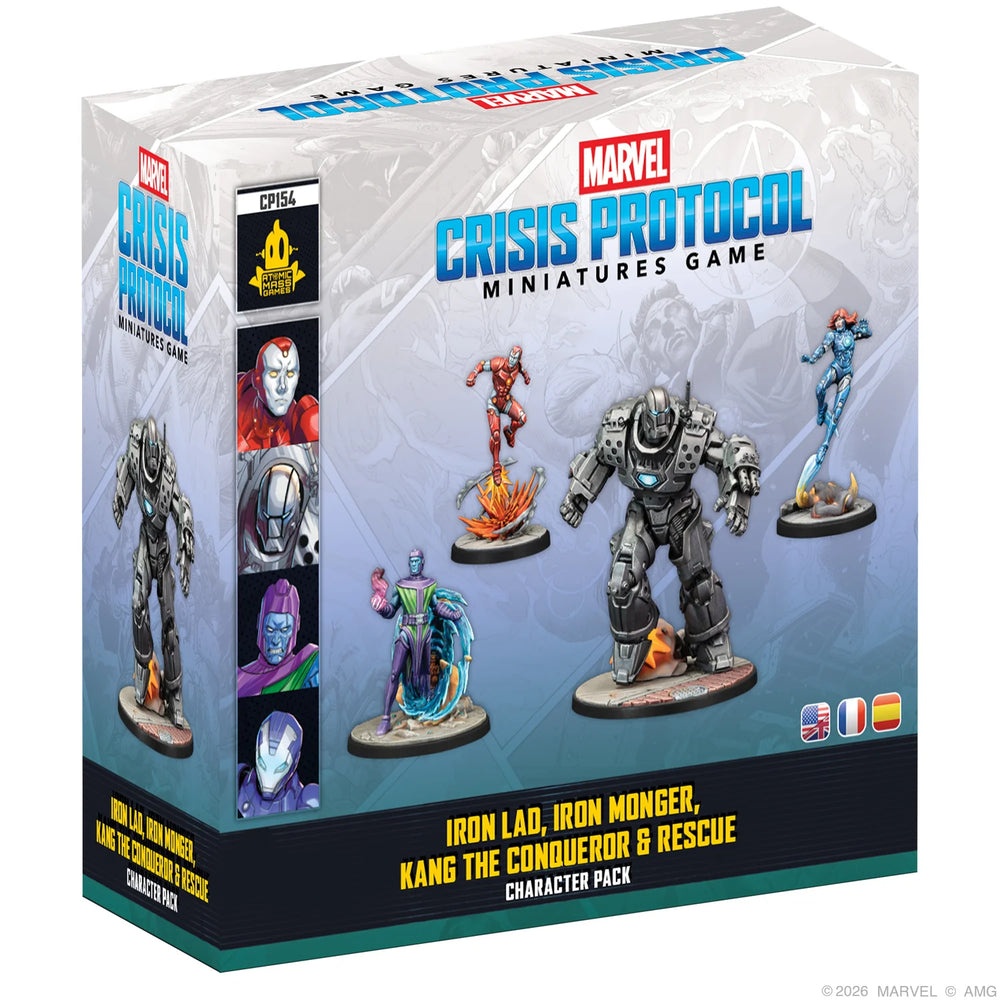 Marvel Crisis Iron Lad, Iron Monger, Kang the Conqueror & Rescue