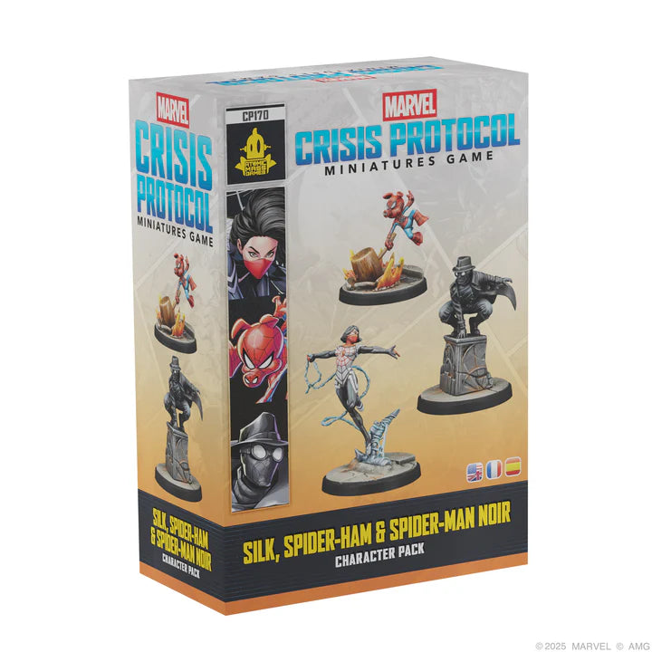 Marvel Crisis Protocol: Silk, Spider-Ham, & Spider-Man Noir Character Pack