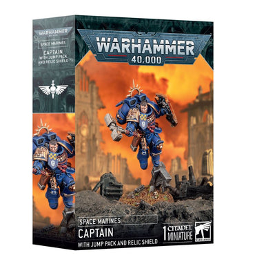 Warhammer: 40K: Space Marines: Captain With Jump Pack and Relic Shield