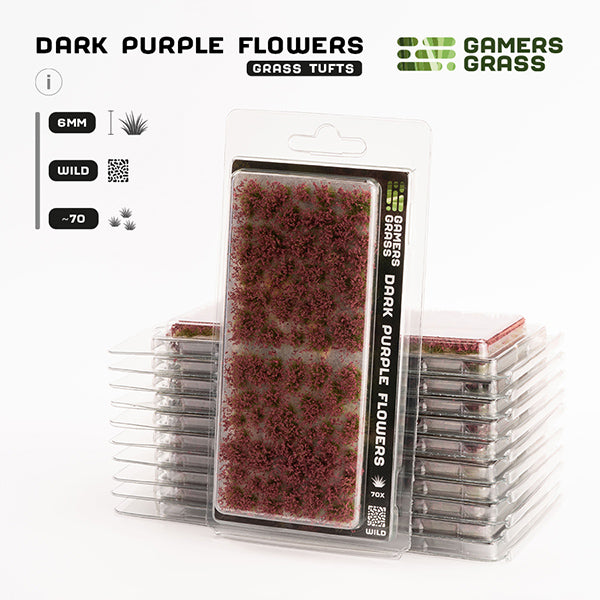 Gamers Grass Tufts Dark Purple Flowers Wild