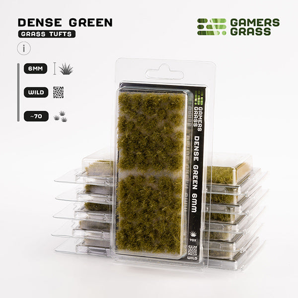 Gamers Grass Tufts 6mm Dense Green Wild