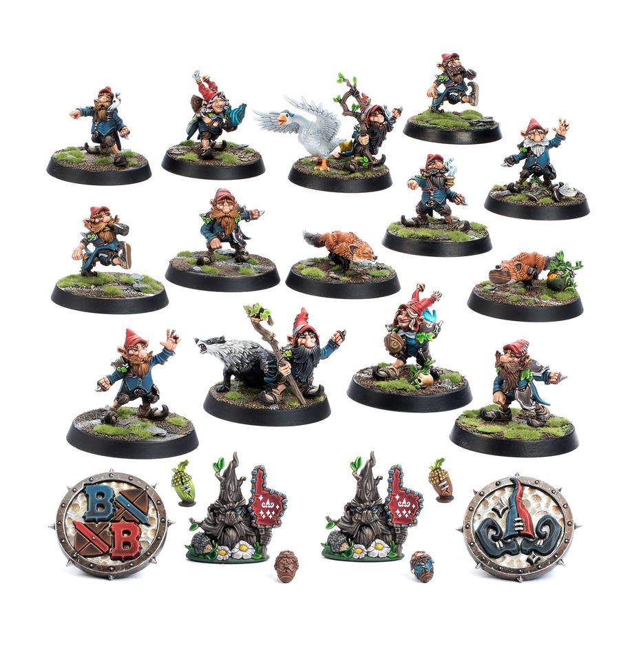 Warhammer: Gnome Blood Bowl Team: The Glimdwarrow Groundhogs