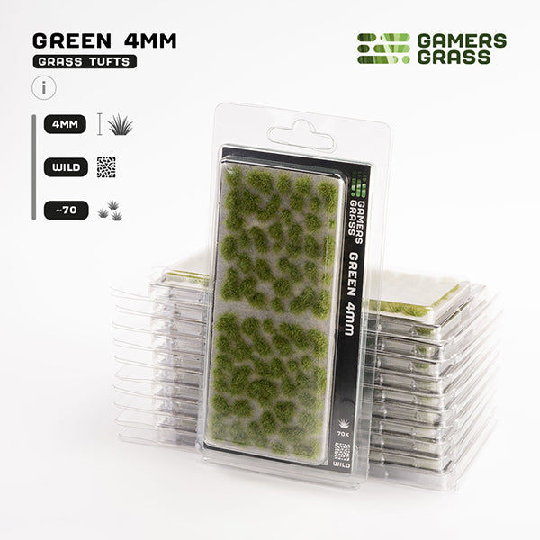 Gamers Grass Tufts 4mm Green Wild