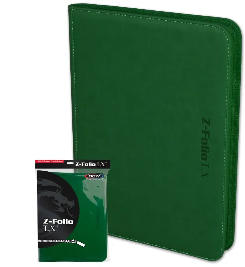 Z Folio LX Binder 9 Pocket Green