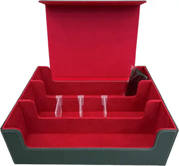 1800 Count 3-Row Deck Box Grey/Red
